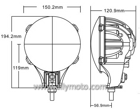 40W Cree LED Driving Light Work Light 10587